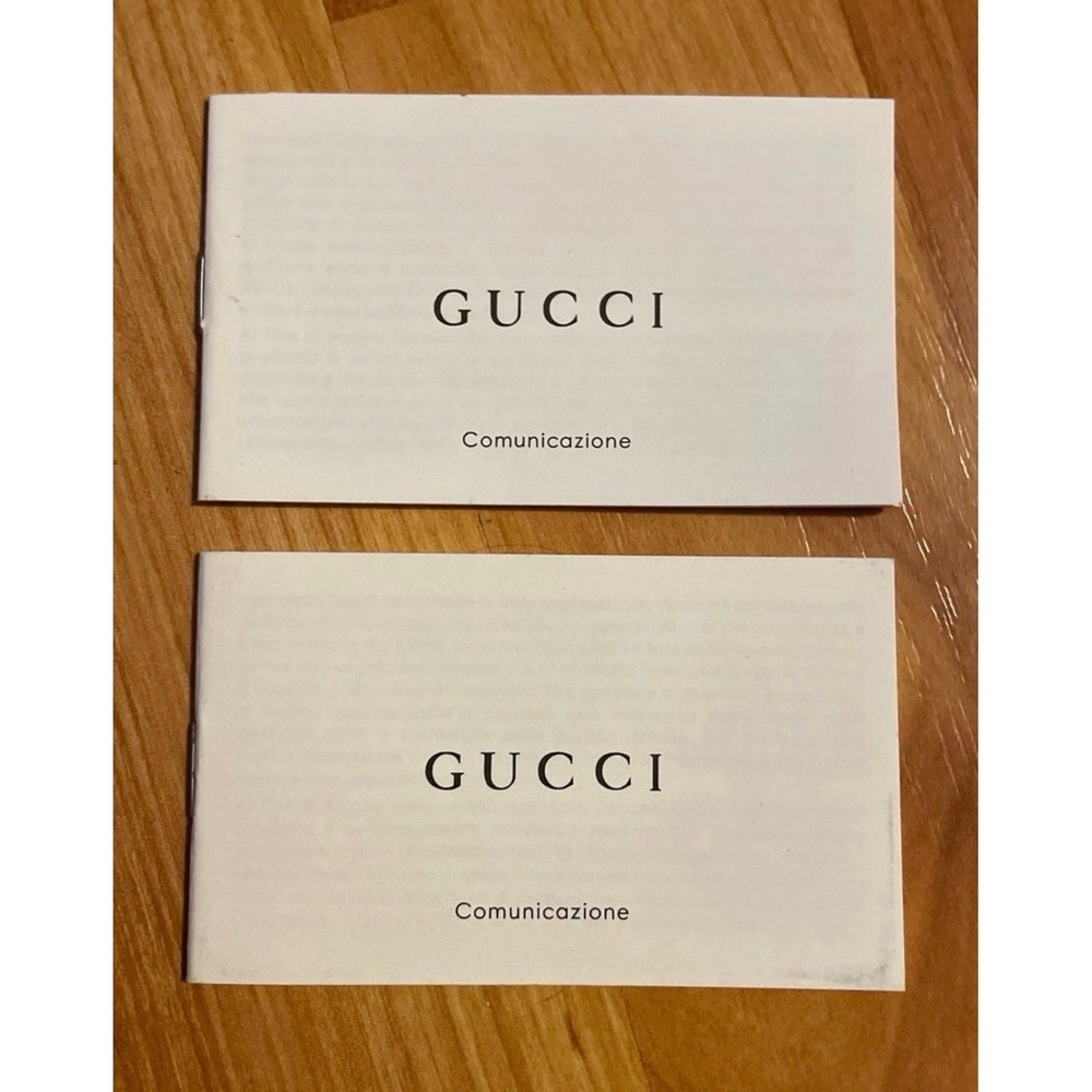 Brand New‎ Gucci Comunicazione Authenticity Booklet Cards